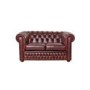 Icon Designs St Ives Windsor Leather 2 Seater Sofa in Red