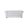 Icon Designs St Ives Windsor Leather 3 Seater Sofa in White