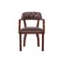 Icon Designs St Ives Court Leather Study Chair in Mocha