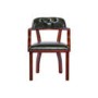 Icon Designs St Ives Court Leather Study Chair in Green