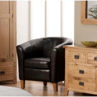 World Furniture Oxford Tub Chair in Black