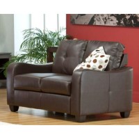 World Furniture Alex 2 Seater Sofa in Brown
