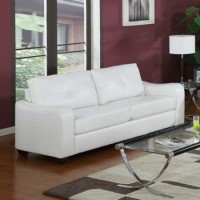 World Furniture Alex 3 Seater Sofa in White