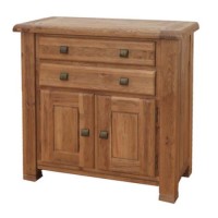 Furniture Link Danube Solid Oak 2 Door 2 Drawer Sideboard