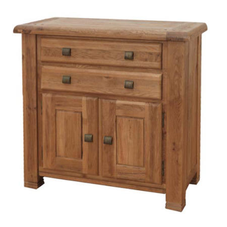 Furniture Link Danube Solid Oak 2 Door 2 Drawer Sideboard