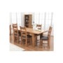 Furniture Link Danube Solid Oak Large Rectangular Extending Dining Table