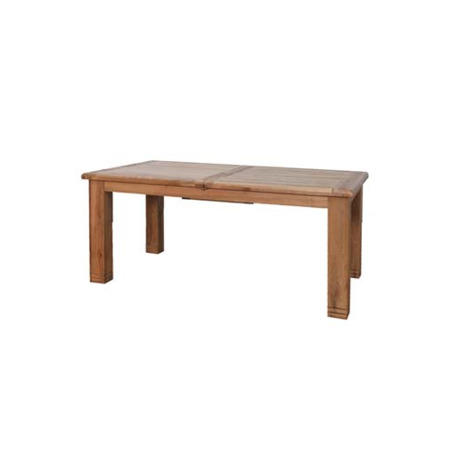 Furniture Link Danube Solid Oak Large Rectangular Extending Dining Table