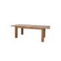 Furniture Link Danube Solid Oak Large Rectangular Extending Dining Table