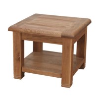 Furniture Link Danube Solid Oak Square Side Table