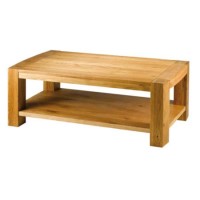 Alpes Developpement Acadie Solid Oak Rectangular Coffee Table