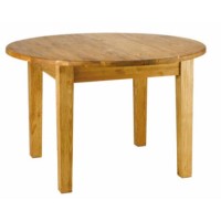 Alpes Developpement Farmer Solid Pine Round Extending Dining Table