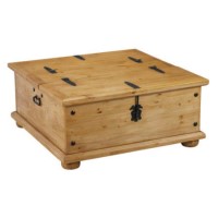 Paise Solid Pine Storage Coffee Table - 