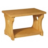 Alpes Developpement Pays Solid Pine Small Heart Coffee Table