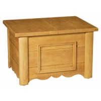 Alpes Developpement Pays Solid Pine Small Storage Coffee Table