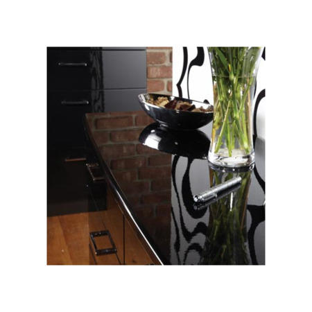Welcome Furniture Emmeline High Gloss 4 Drawer Chest in Black