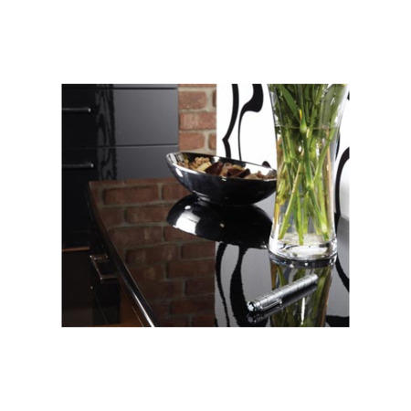 Welcome Furniture Emmeline High Gloss Dressing Table in Black - dressing table only