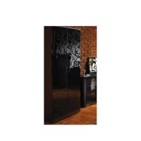 Welcome Furniture Emmeline High Gloss 2 Door Wardrobe in Black