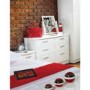 Welcome Furniture Emmeline High Gloss 3+3 Drawer Chest in White