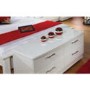 Welcome Furniture Emmeline High Gloss 2+2 Drawer Low Chest in White
