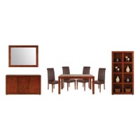 Islar Solid Wood Dining Room Furniture Set