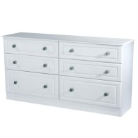 Welcome Furniture Pembroke White 6 Drawer Chest