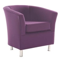 Icon Designs St Ives Tub Chair in Purple