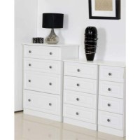 Welcome Furniture Amelie White 3 Piece Bedroom Storage Set