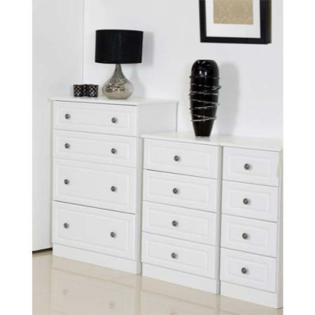 Welcome Furniture Amelie White 3 Piece Bedroom Storage Set