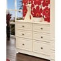 Welcome Furniture Amelie Cream Wide 3+3 Drawer Chest