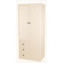 Welcome Furniture Amelie Cream 2 Door Combi Wardrobe