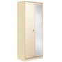 Welcome Furniture Amelie Cream 2 Door Mirrored Wardrobe