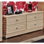 Welcome Furniture Amelie 2+2 Drawer Wide Chest in Light Oak