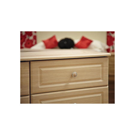 Welcome Furniture Amelie 3+3 Drawer Wide Chest in Light Oak