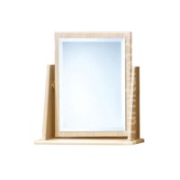 Welcome Furniture Amelie Single Vanity Mirror in Light Oak