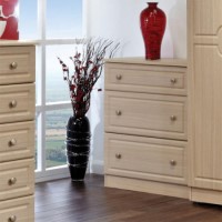 Welcome Furniture Amelie 3 Drawer Deep Chest in Light Oak