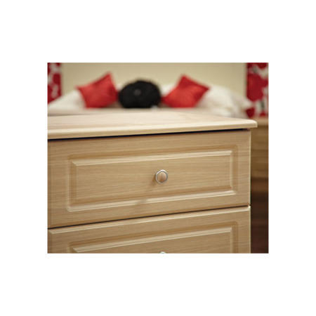 Welcome Furniture Amelie 4 Drawer Narrow Chest in Light Oak