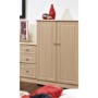 Welcome Furniture Amelie 2 Door Midi Wardrobe in Light Oak