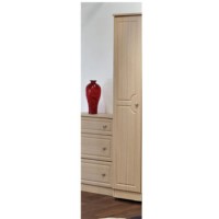 Welcome Furniture Amelie 1 Door Wardrobe in Light Oak