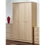 Welcome Furniture Amelie 3 Door Wardrobe in Light Oak