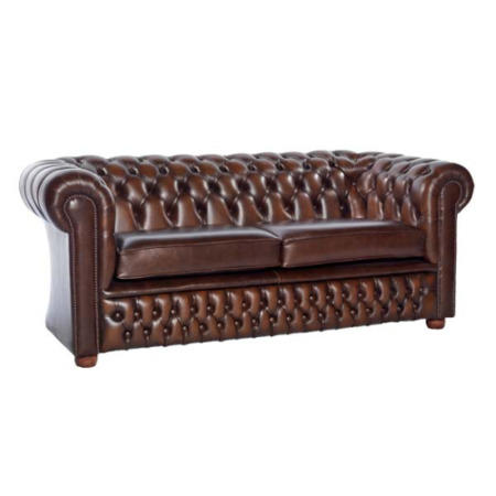 Icon Designs St Ives Windsor Leather 3 Seater Sofa in Brown