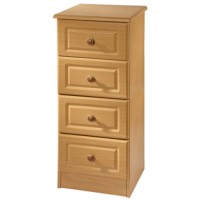 Welcome Furniture Amelie 4 Drawer Narrow Chest in Beech