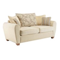 Icon Designs St Ives Monaco 2 Seater Scatter Back Sofa Bed in Cream