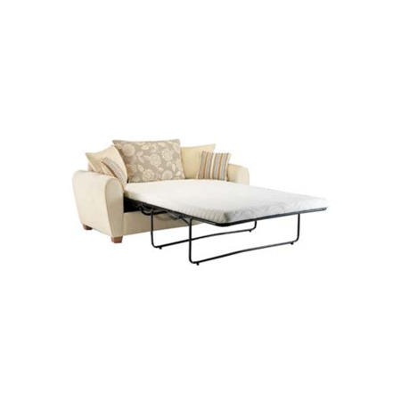 Icon Designs St Ives Monaco 2 Seater Scatter Back Sofa Bed in Cream