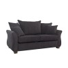 Icon Designs Vienna 2 Seater Scatter Back Sofa Bed in Black