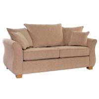 Icon Designs St Ives Vienna 2 Seater Scatter Back Sofa Bed in Mazurka Beige