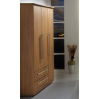 Welcome Furniture Loxley 3 Door 2 Drawer Wardrobe in Oak