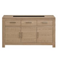Zone Safara Solid Wood 3 Door 3 Drawer Sideboard