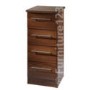 Welcome Furniture Loxley 4 Drawer Narrow Chest in Walnut