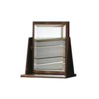 Welcome Furniture Loxley Single Vanity Mirror in Walnut