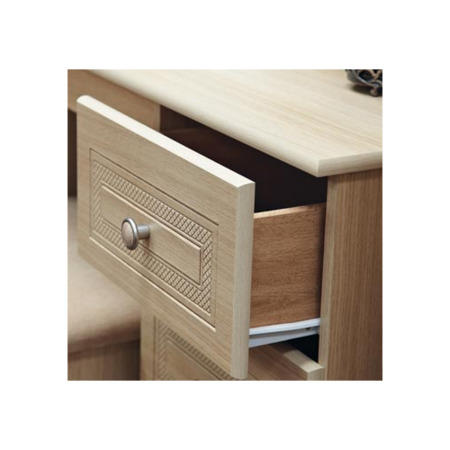 Welcome Furniture Eske 2+2 Drawer Wide Chest in Light Oak